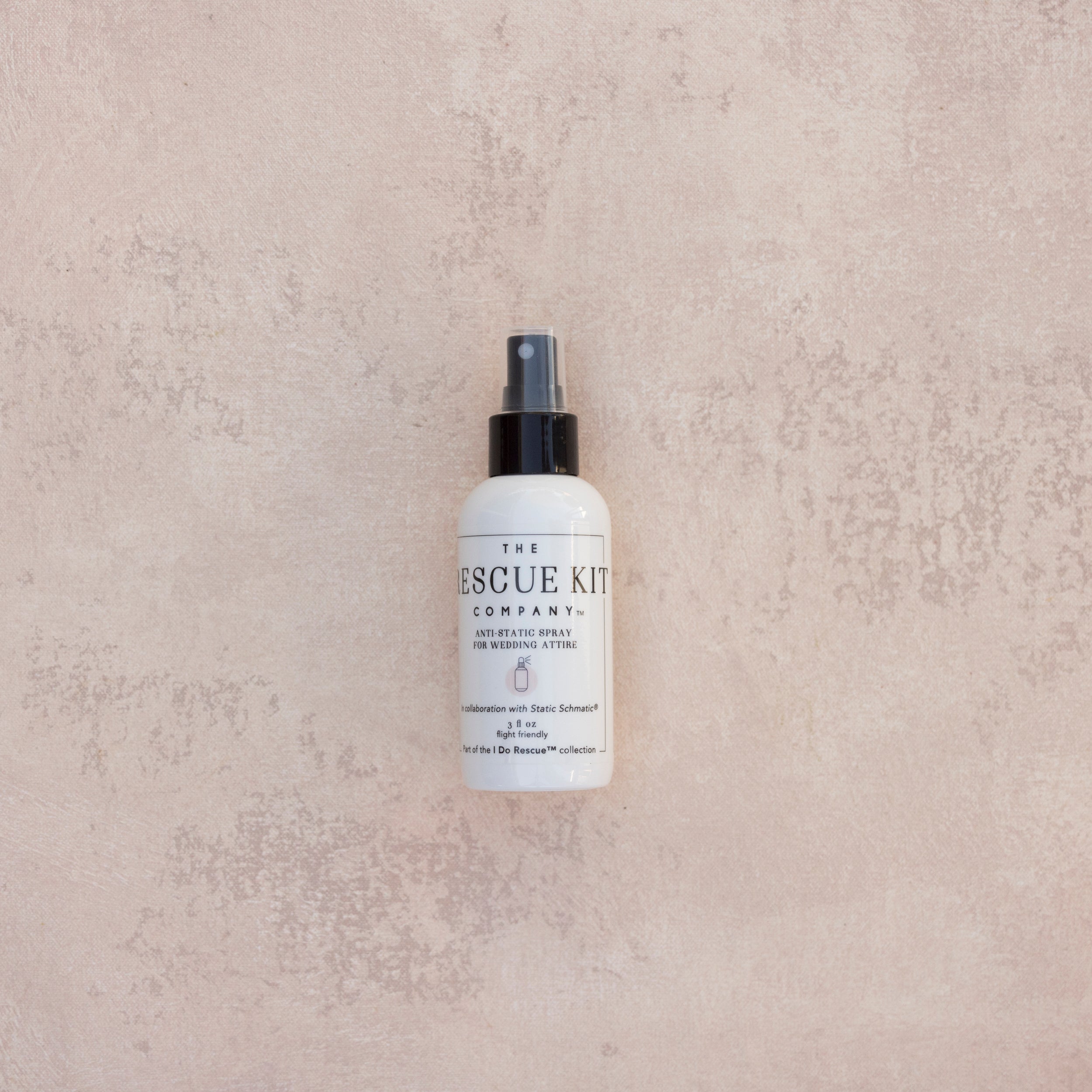 Anti Static Spray for Wedding Attire by The Rescue Kit Company in collaboration with Static Schmatic
