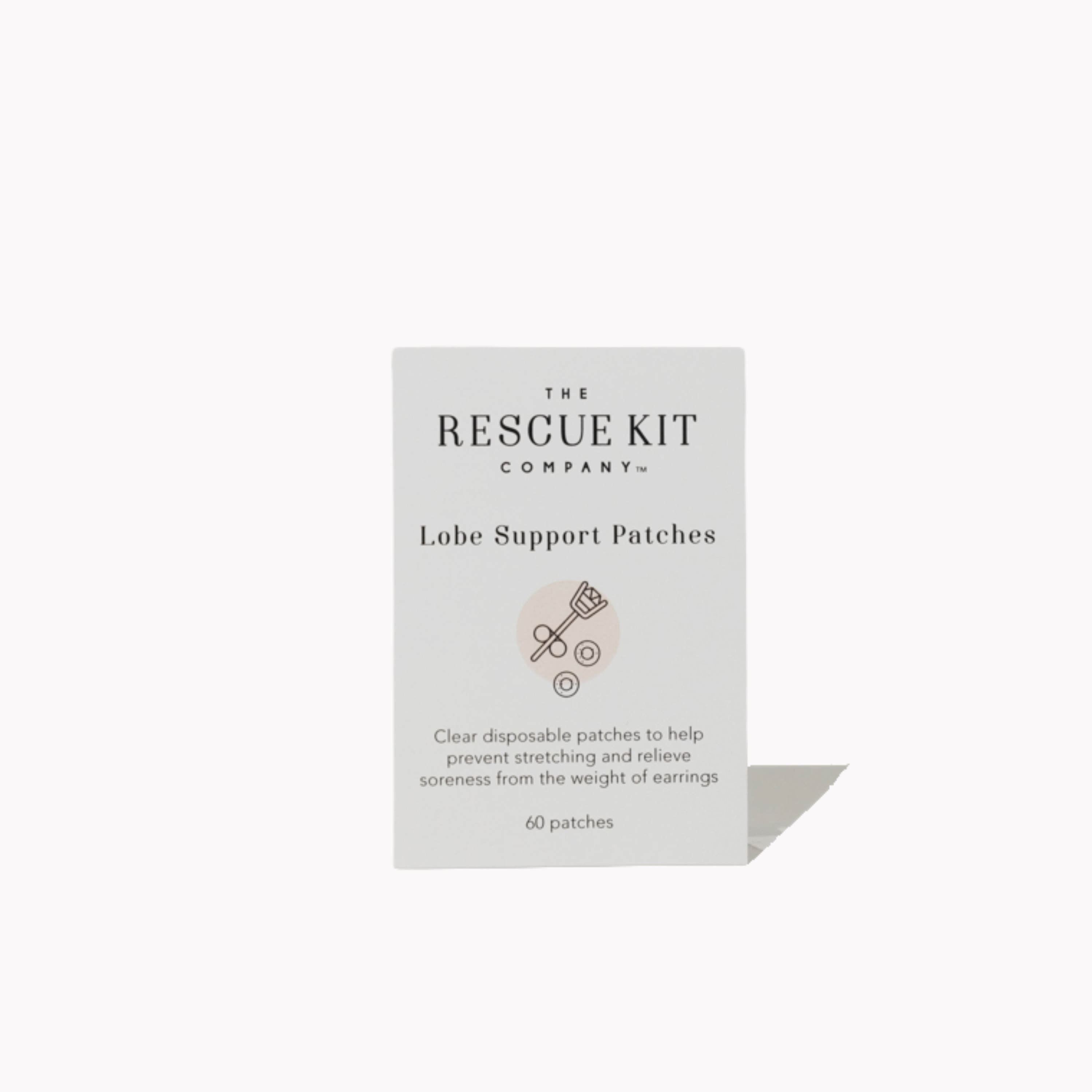Package of The Rescue Kit Company Lobe Support Patches on a white background